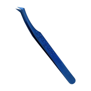 Blue Plasma Color Coating Tweezer