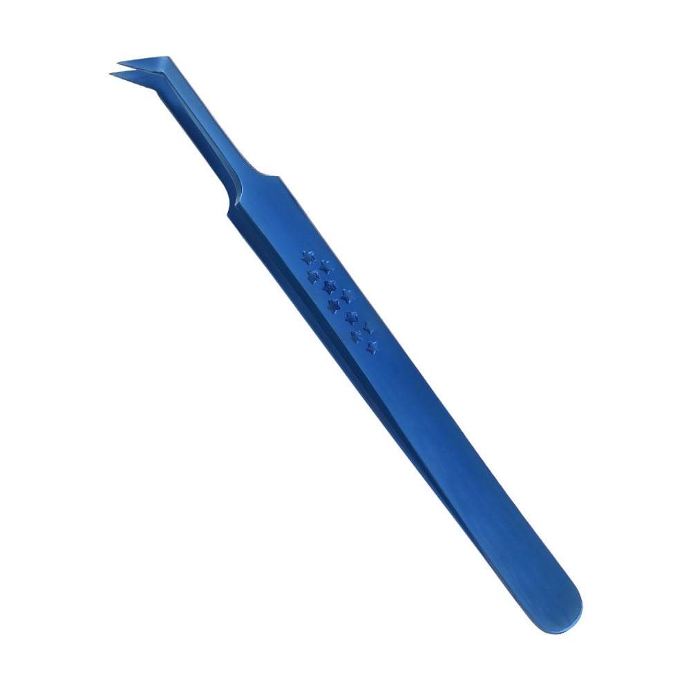 Blue Plasma Color Coating Tweezer